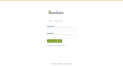 Desktop Screenshot of bowdoin.boardeffect.com