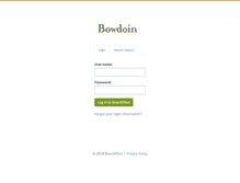 Tablet Screenshot of bowdoin.boardeffect.com